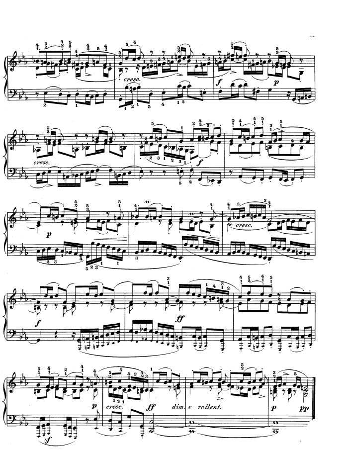 Page 4 of BWV 847 - WTC, Book 1: Prelude and Fugue No 2
